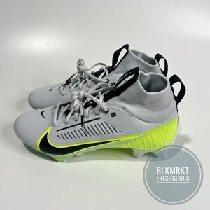 Nike Vapor Edge Pro 360 2 Football Cleats Grey/Volt/Black DA5456-004 Size 10